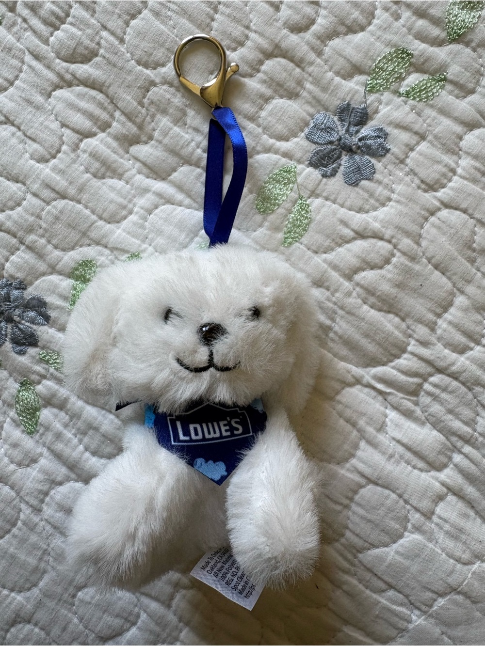 Lowe’s puppy keychain